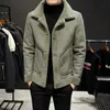 Giacche da uomo 2023 Abbigliamento di marca Uomo Inverno Tenere al caldo Cappotti di lana Panno di lana granulare da uomo Giacche di lana a doppia faccia Taglie forti S-4XLzln231108