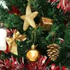 Decorazioni natalizie 24 pezzi/pacco Ornamenti Mini confezione regalo Stelle Palla Pigna Palline Albero Ciondolo Ornamenti natalizi