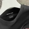 2023SS Streetwear Gevşek MARTINE ROSE T-Shirt Erkek Kadın 1 1 En İyi Kalite Vintage Klasik Tee Siyah Beyaz Kısa Kollu