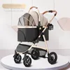Dog Car Seat Covers Pet Stroller Transportation Fitable Weight 20KG Big Puppy Detachable Folding Cart Bag Trolley Carrier Tube Cage TravelDo
