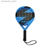 テニスラケット2021 New 1PC Padel Tennis RacketカーボンファイバーグリットフェイスEva Mory Foam Core Padd Outdoor Sport Professional Adult PlayゲームQ231109