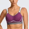 Yoga Outfit Contrôle de rebond pour femmes Soutien-gorge de sport à fort impact Couverture complète Sous-vêtements non rembourrés Femme Entraînement Fitness Sportswear 38 40 42 DD F