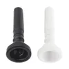 Trumpet Mouthpiece Parts Accessories ABS Plastic Trumpet For Brass Instruments Black White Durable 66.3x25x25mm