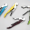 نادلة Corkscrew Wine Openers متعددة الوظائف 2 في 1 زجاجة فتحات الفولاذ المقاوم للصدأ النبيذ مفتاح المطبخ الإكسسوارات 065210