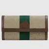 Şık çanta kadınlar uzun cüzdan klasik baskılı renkli şerit tasarımı fermuar cüzdan