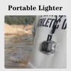 Lighters Waterproof Transparent Shell Pulse Plasma Flameless Double Arc Type-C Lighter Outdoor Windproof COB Emergency Light Camping Tool