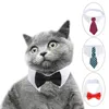 Cão vestuário gato smoking gravata borboleta com terno ajustável feito à mão branco colarinho formal smoking para pequeno menino animais de estimação