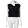 Kvinnors västar varumärke badkläder vadderad jacka Summer Vest Winter Coat Womens Zip Up Body Warmer Crop Quilted Waistcoat