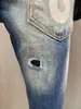 DSQ PHANTOM TURTLE Jeans Hombres Jeans Hombres Diseñador de lujo Jeans Flacos Rasgados Cool Guy Causal Hole Denim Moda Marca Fit Jean Man Washed Pant 60871