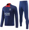 22 23 24 Paris Survêtements Formation PsgEs Chandal Mbappe Survetement Foot Tuta Retro Futbol Football Football Hommes et Enfants Kit Veste