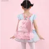 Sırt çantaları kişiselleştirilmiş işlemeli bale çantası küçük kızlar balerin dans sırt çantası, dans için ayrı ayakkabı bölmesi ile bagl231108
