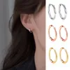 Boucles d'oreilles créoles rondes géométriques pour hommes et femmes, bijoux en acier inoxydable