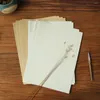 Enveloppe cadeau 50 feuilles Kraft Paper A4 Lettre d'écriture vintage pour le bureau