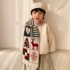 Sciarpe Avvolge Inverno Moda coreana Sciarpa per bambini Anno Natale Maglia Scialli per bambini Avvolgere il collo in lana Accessori per bambini Sciarpe per bambini 231108