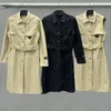 Designer Woman Sleeves Coat Trench avtagbara långa jackor 23FW Winter Windbreak Coats Classic Triangular Windproect Outerwear S-L Di S