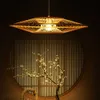 펜던트 램프 ZK50 장식 천장 샹들리에 대나무 예술 부엌 침실 식당 식당 장식 조명 비품 E27 AA230407