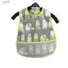 Bibs Burp Cloths 1Pcs Cartoon Pattern EVA Waterproof Lunch Feeding Bibs Cotton Adjustable Baby Bibs Cute Children Baby Apron Kids Burp Cloths BibL231108