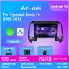 10 Zoll Android Auto Video DVD Player GPS Navigation für Hyundai SANTA FE 2005-2012 Bildschirm RADIO Smart Multimedia System Stereo DSP RDS