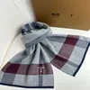 デザイナースカーフ2023カシミア冬の暖かさの豪華なスカーフメンハイエンドデザイナークラシックチェックチェック柄のショールネッカチーフ
