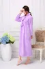 Women's Sleepwear Exposure Nightdress Nightwear Winter Warm Home Dress Women Velvet Nightgown Purple Pink Princess Lingerie