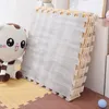 Baby mattor Playmats 24st DIY EVA FOAM GOLV MAT Lås pussel Kakel Kornkorn Teksaker Playmat för Yoga Gym Övning Lekplatsskydd 231108