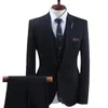 Costumes pour hommes Blazers S-7XL rayure affaires décontracté 3 pièces hommes de luxe mariage Gentleman formel mince ajustement costume mâle classique Simple gris clair Blazers 231109