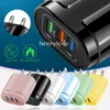 高速3 USBポート2A EU US AC Home Wall Charger Power Adapter Charger for iPhone 12 13 15 Pro Samsung Huawei F1