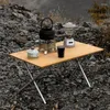 Lägermöbler Mounthiker utomhus camping bambu fällbord bärbar snabb förvaringsdisk matsal picknick bbq