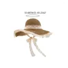 Береты, большая гибкая шляпа, женская соломенная шляпа с широкими полями и ремешком на подбородке, пляжная оптовая продажа