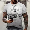 Mens TShirts O Neck Tshirts Retro Motorcycle Short Sleeve Street Harajuku Beach Luxury Sportswear Tops Hiphop 3D Printed 230407