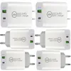 20W 12W QC3.0 Dual Ports Type C USB C Laddare PD EU US PD Wall Chargers för iPhone 14 15 Samsung HTC Huawei F1