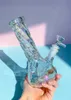 20 -cm Wysokie zlewki Bong Bong Gave Glass Dab Rigs Downstem Perc Hookahs Shisha Smoke Water Rure z 14 mm miską