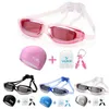 Lunettes Hommes Femmes Lunettes De Natation Professionnelles Anti-buée Protection UV Lunettes De Natation Étanche Silicone Lunettes De Natation Adulte Lunettes P230408