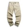 Pantaloni da uomo 2023 Dritto Casual Abbigliamento Uomo Khaki Grigio Nero Per Pantaloni Tuta2023 Primavera Estate Cotone