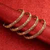 Bangle 24K Bangles Bracelet Ethiopian Gold Color For Women Bijoux African Middle East Dubai Halloween Jewelry