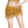 Scene Wear Women's Belly Dance Hip Scarf Performance Outfits Skirt Festival Clothing Sequin Tassel Body Accessories