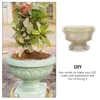 Decorações de jardim vaso de flores ornamento molde de fundição plantador fazendo concreto plástico desktop decoração moldes forma cimento