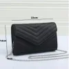 Mode Femmes Luxurys Bandoulière Sac Célèbre Classique Designer Messenger Dames Cross Body Sacs Sac À Main Femme Fourre-Tout Sac À Main Noir Or Argent Chaîne En Cuir