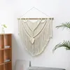 Tapestries Boho Tassel Tapestry Wall Macrame Woven 39.37x39.37inch Ornament Home Decorations For
