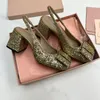 2023 Fashion Women Buty Pumps Slingback Pumps Luksusowa marka Wyrafinowana minimalistyczna wysoka obcasowe palce palce skórzane sandały Sning Sandały -K147