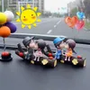s Anime Cute Kissing Couple Action Figure Auto Dashboard Decoration For Car Accessories Interior Woman AA230407