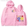 Erkek Hoodies Sweatshirts 2023 Turda Aşk Uzun Kollu Hoodies M230408