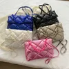 Sac à linge en fil brodé pour femmes, fourre-tout, espace, costume en coton, chaîne de couleur, tendance, une épaule sous les bras