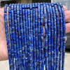 Loose Gemstones 4 2mm Natural Stone Lapis Lazuli Rondelle Shape Beads Round Spacer Flat Bead For Jewelry Making Diy Bracelet Accessories