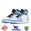 مفرطة الحجم رجال 1 عالي OG 1S كرة السلة أحذية Jumpman Palomino UNC Toe Men Sneakers جامعة الأزرق مغسول براءات الاختراع الأسود المربى المظلم موكا محظوظات النساء الأخضر للمدربين