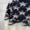 maglione designer donne all'inizio dell'autunno piccolo fragranza maglione a maniche lunghe a collo tondo con motivi a stella a cinque punti top dolce soffice graduale per donne jjb6