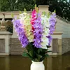 Flores decorativas grinaldas 5pcs Hyacinto artificial Violet Flower Home Indoor Office Wedding Party Decoration PlantDecorative