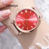 Montre à Quartz de haute précision, nouvelle montre à bracelet en acier pour femmes, tendance, maille étanche avec diamant d'eau, étudiant rouge