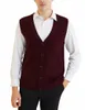 Gilet da uomo LONGMING Gilet in maglia Cardigan Maglione di lana merino per uomo 2023 Autunno Inverno Morbido Top senza maniche Caldo pullover di base