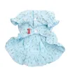 Vêtements pour chiens princesse chat robe jupe feuille flottante conception animal de compagnie chiot printemps/été vêtements